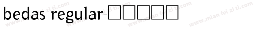bedas regular字体转换